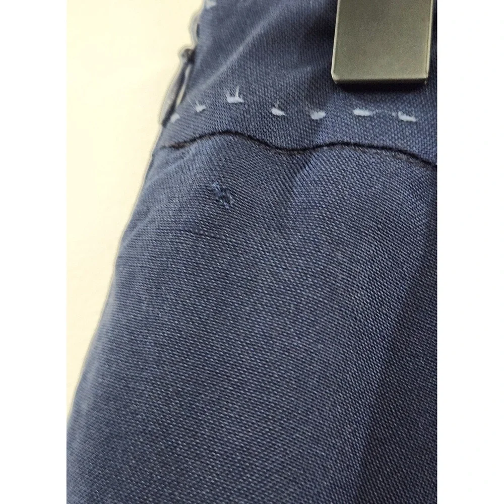 J.‎ McLaughlin Womens Navy Blue Pick Stitch Textured Dress Pants Size 8